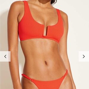 NWT Vitamin A Astrid Bralette - Hibiscus EcoRib, XL